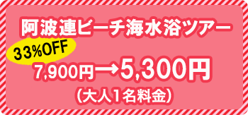 阿波連ビーチ海水浴ツアー